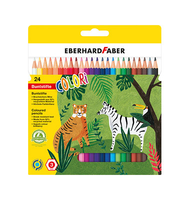 24 EBERHARD FABER Colori Buntstifte farbsortiert