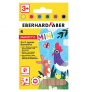 Buntstifte-Set Mini Kids 3in1 518905, farbig sortiert, rund, Packung