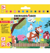 Buntstifte-Set Mini Kids 3in1 518912, farbig sortiert, rund, Packung