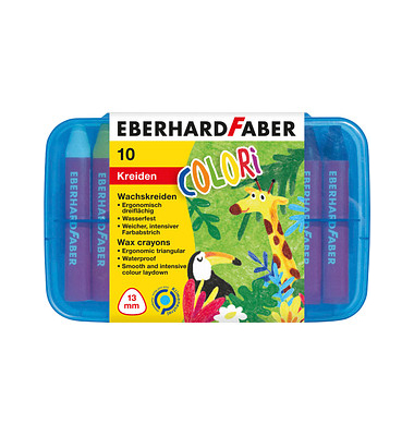 Wachsmalstifte COLORI, 524011, Dreikantform, 1,3x8,3cm (&Oslash;xL)