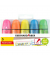Textmarker Glitzer neon Mini, 551408, Etui, 5-farbig sortiert, 2-5mm Keilspitze