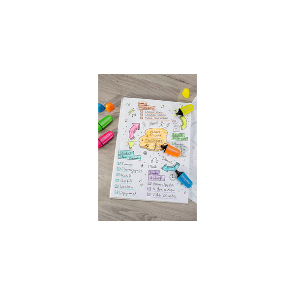 EBERHARD FABER Glitzer neon Mini Textmarker farbsortiert  