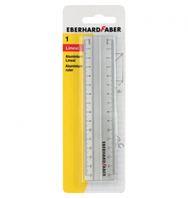 EBERHARD FABER Lineal 15,0 cm, silber