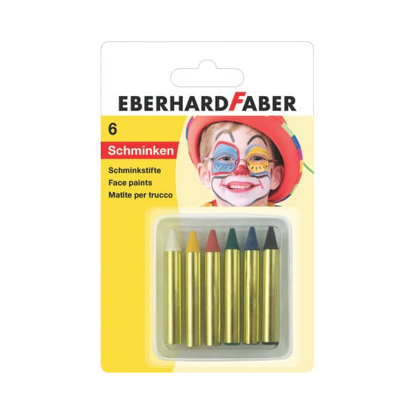 4087205791069 - Schminkstifte-Set - kurz 6 Farben sortiert 4087205791069 Faber-Castell