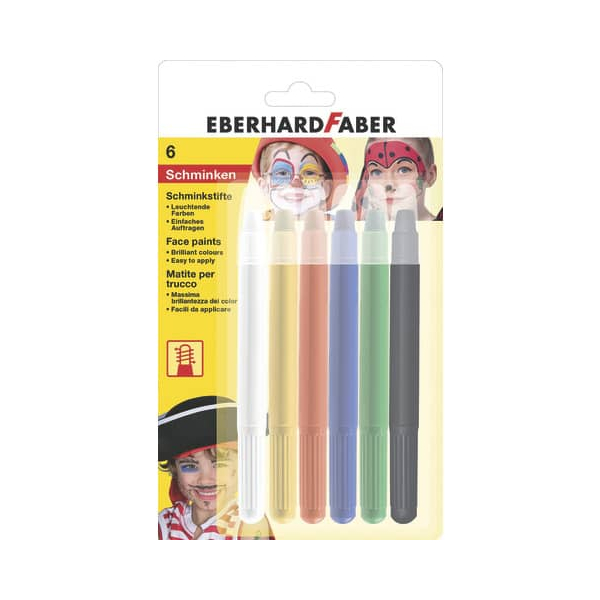 4087205791076 - Schminkstifte-Set - drehbar 6 Farben sortiert 4087205791076 Faber-Castell