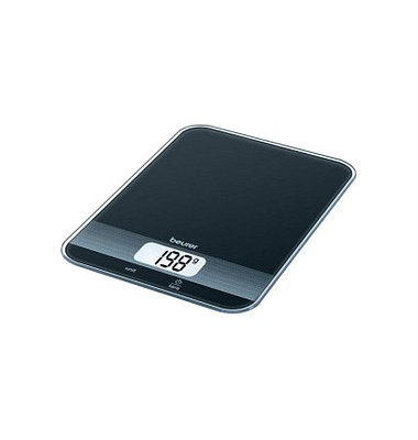 beurer Küchenwaage KS 19 Black schwarz 5,0 kg beurer Küchenwaage KS 19 Black schwarz 5,0 kg
