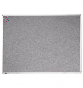 dots Pinnwand 120,0 x 90,0 cm Textil grau
