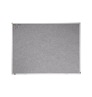 dots Pinnwand 120,0 x 90,0 cm Textil grau