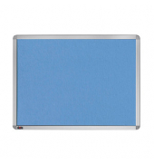 Pinnwand 120,0 x 90,0 cm Textil blau