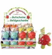 Spardose Glücksschwein sort. Sparschwein