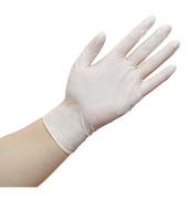 Einweghandschuhe white grip, Latex, transparent, Größe 7 / S,