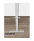 Schreibtischgestell, elektrisch höhenverstellbar, 61-125cm (H), 130-160x57cm (BxT), T-Fuß-Gestell, silber