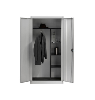mauser Stahlschrank 790064A0 lichtgrau 95,0 x 42,0 x 195,0 cm