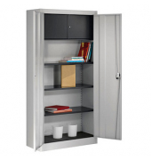 mauser Stahlschrank 790065A0 lichtgrau 95,0 x 42,0 x 195,0 cm