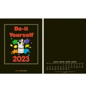 Bastelkalender 2024 DIY schwarz