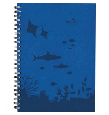 Buchkalender 103115, Nature Line Ocean, dunkelblau, 1 Woche / 2 Seiten, 15x21cm (A5), 2025