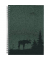 Buchkalender 103117, Nature Line Pine, dunkelgrün, 1 Woche / 2 Seiten, 15x21cm (A5), 2025