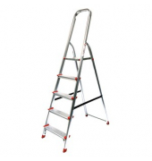 SZ Metall Stehleiter alu 5 Stufen, H: 180,0 cm