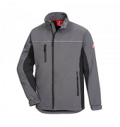 Jacke MOTION TEX LIGHT, Softshell, grau/schwarz, Größe XL
