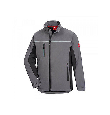 Jacke MOTION TEX LIGHT, Softshell, grau/schwarz, Größe XL