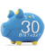 Spardose Schwein (klein) 101658 , "30. Birthday"
