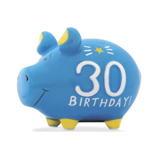 3 Stück KCG Spardose Schwein (klein) 101658 , 30. Birthday 4260185596972 KCG
