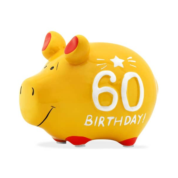3 Stück KCG Spardose Schwein (klein) 101727 , 60. Birthday 4260185597283 KCG