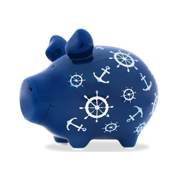 3 Stück KCG Spardose Schwein (klein) 101762 , Motiv Nautilus 4260185597528 KCG