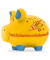 Spardose Schwein (mittel) 101815 , "Wasichschonimmerhab"