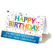 Geburtstagskarten Party NM_ATEK246 11,5cm x 11,5cm (BxH) 260g Motiv Chromopapier FSC