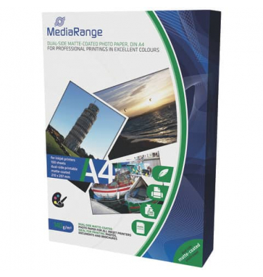 Fotopapier Dual Side Matte Coated MRINK111, A4, für Inkjet, 140g weiß matt beidseitig bedruckbar Fotopapier Dual Side Matte Coated MRINK111, A4, für Inkjet, 140g weiß matt beidseitig bedruckbar