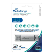 USB-Stick MR935, silber, ohne, USB 3.1, USB Type-C, 16 GB