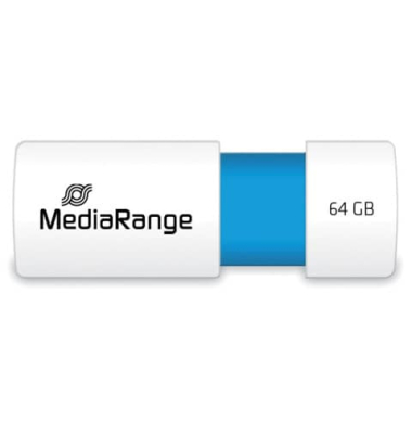 USB-Stick MR974, wei&szlig;/hellblau, ohne, USB 2.0, 64 GB