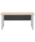 Schreibtisch, 73,2cm (H), 160x65cm (BxT), rechteckig, eiche hell / silber