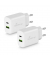 MediaRange 25W USB A/USB C Quick Charge Ladeadapter weiß, 25 Watt