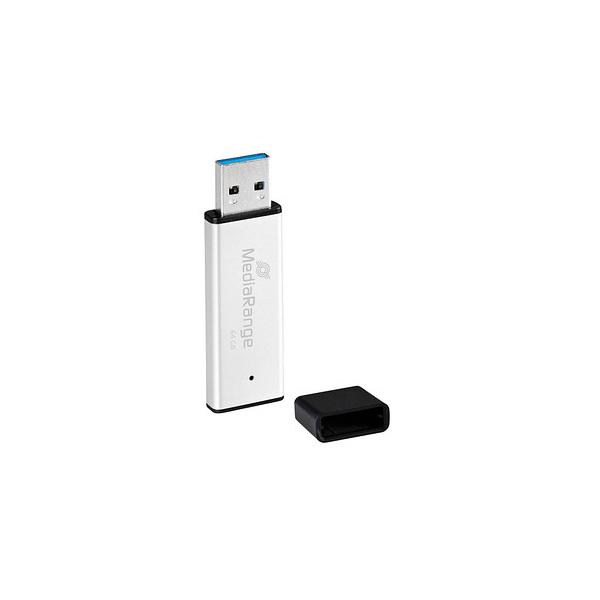 4260664872047 - USB-Stick MR1901 MR1901 silber schwarz USB 30 64 GB 4260664872047 MediaRange