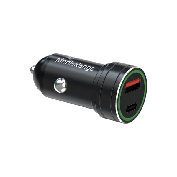 4260664872955 - Ladegerät KFZ USB-AUSB-C schwarz 4260664872955 MEDIARANGE M 4260664872955 - Ladegerät KFZ USB-AUSB-C schwarz 4260664872955 MEDIARANGE M