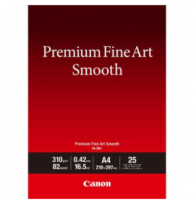 Fotopapier Premium Fine Art Smooth 1711C001, A4, für Inkjet, 310g weiß