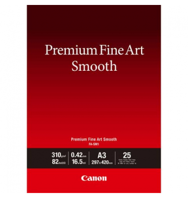 Fotopapier Premium Fine Art Smooth 1711C003, A3, für Inkjet, 310g weiß