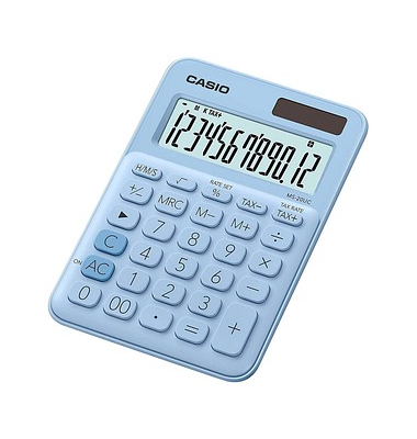 CASIO MS-20UC Tischrechner hellblau