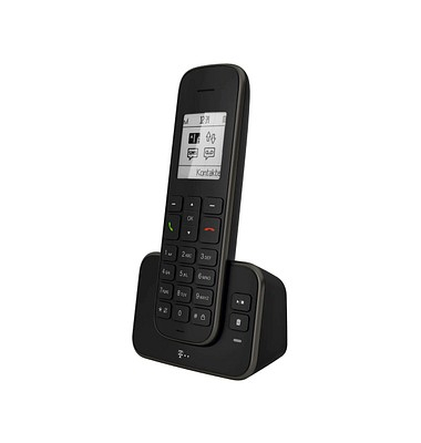 Telekom Sinus A 207 Schnurlostelefon mit Anrufbeantworter schwarz