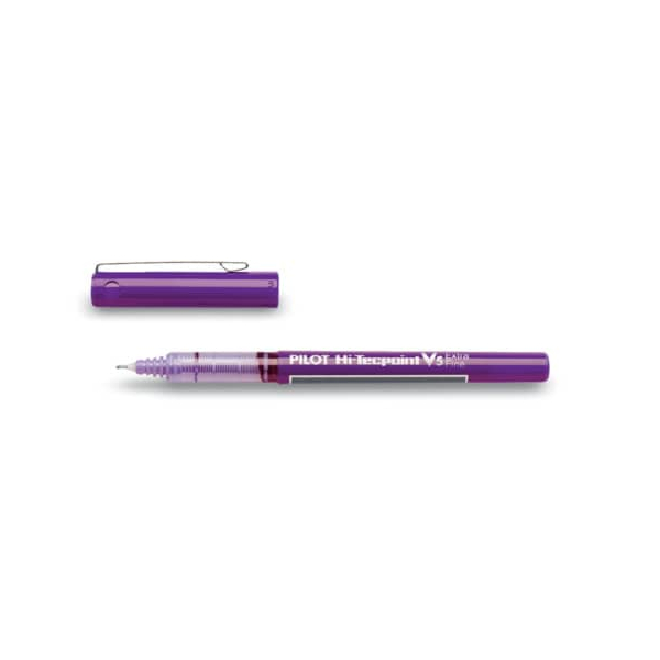 12 x Pilot Tintenroller Hi-Tecpoint V5 0,25mm violett