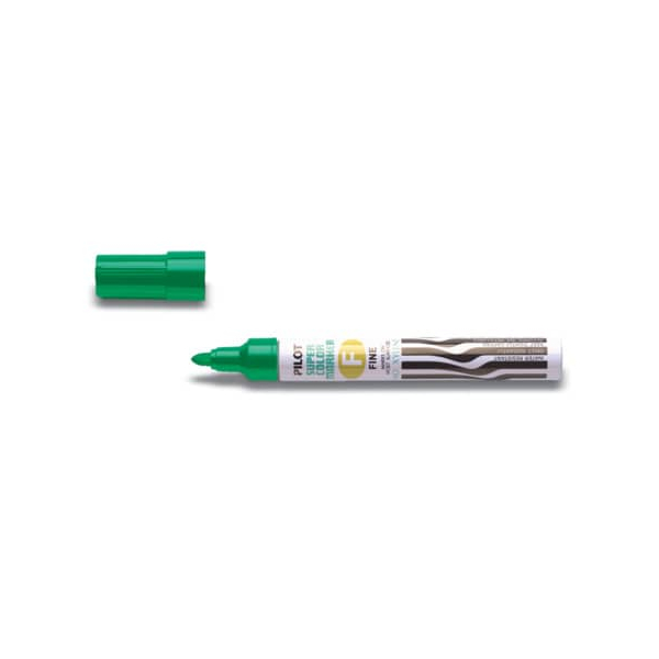 12 x Pilot Permanentmarker fein 1mm Rundspitze grün