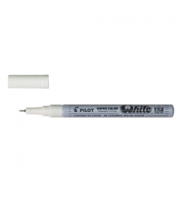 Lackmarker SUPER COLOR, 4060049, Stift, wei&szlig;, 0,5mm Finelinerspitze