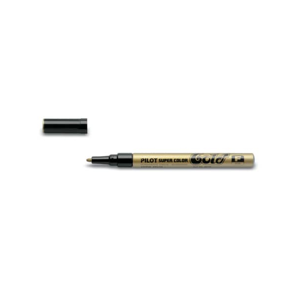 12 Stück Pilot Lackmarker SUPER COLOR, SC-G-F 4070053, gold, 1mm Rundspitze 4902505087998 Pilot