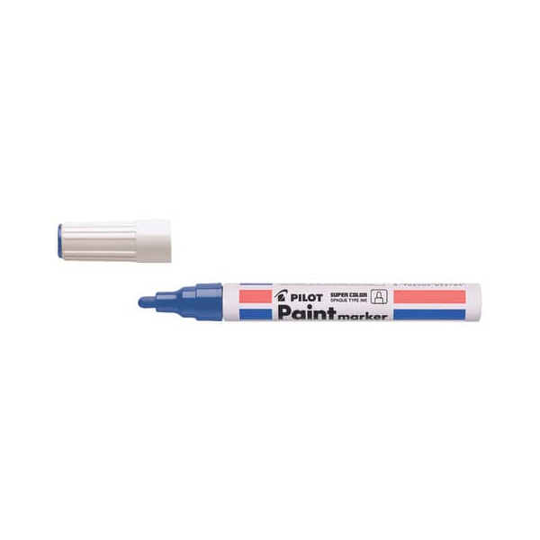 12 Stück Pilot Lackmarker SUPER COLOR, SC-PM-L, blau, 2mm Rundspitze 4902505095788 Pilot