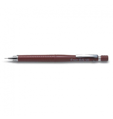 Druckbleistift H-325, H-325-BN 3015007, H&auml;rte HB, 0,5mm, braun, mit Radiergummi