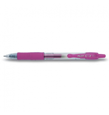 Gelschreiber G2-7, 2605009, transparent pink (Schreibfarbe: pink), 0,4mm, nachf&uuml;llbar