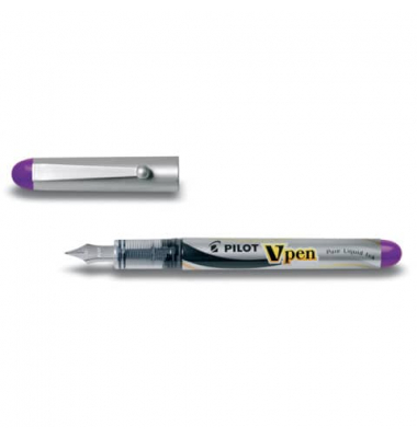 1132008 SVP-4M-V Einweg F&uuml;llfederhalter M V-Pen silver violett