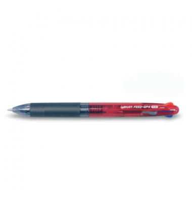 Vierfarbkugelschreiber Feed GP4 Begreen 2073702, blau / schwarz / rot / gr&uuml;n, 0,4mm, nachf&uuml;llbar